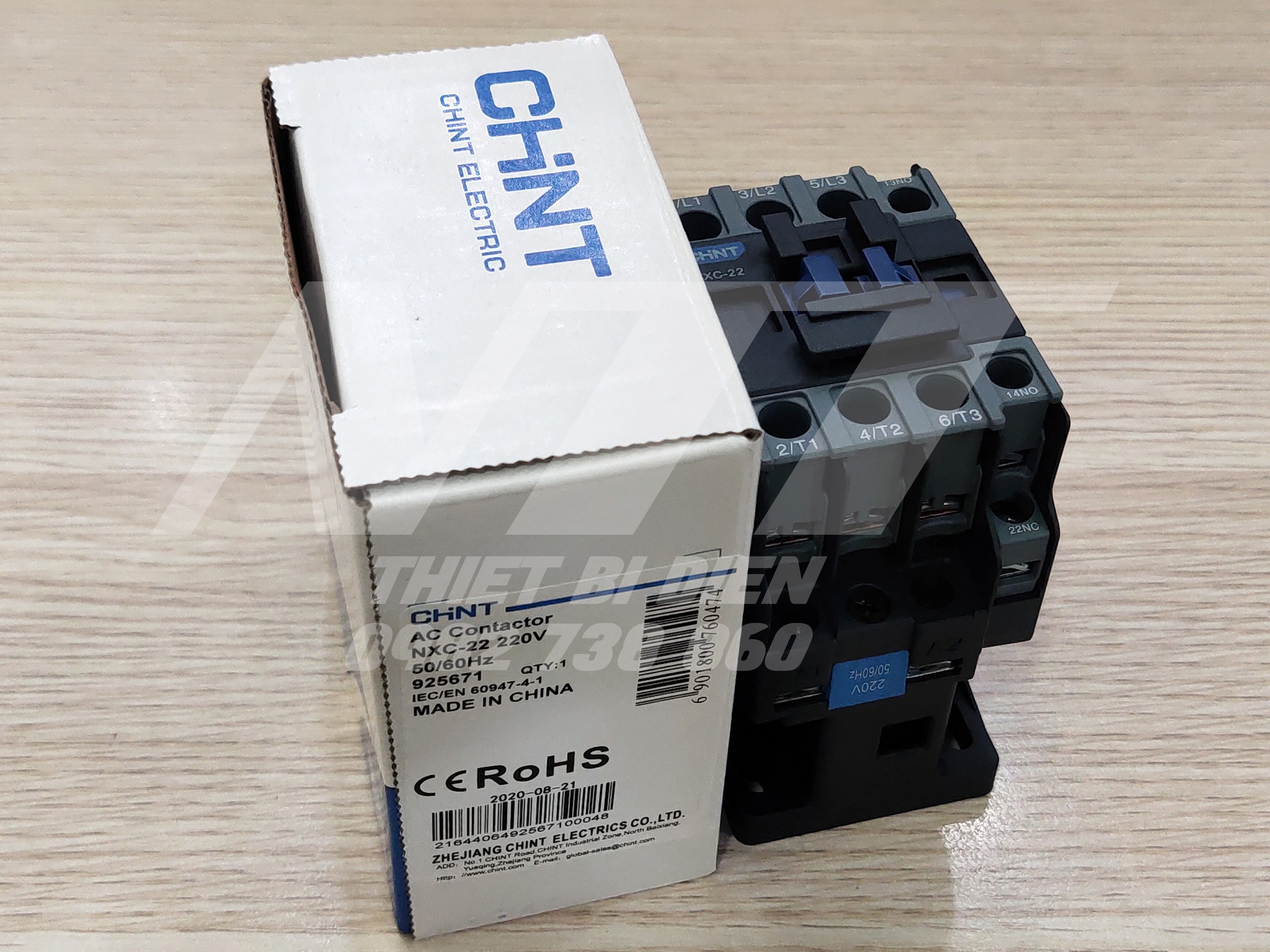 Contactor khởi động từ 22a nxc-22 chint