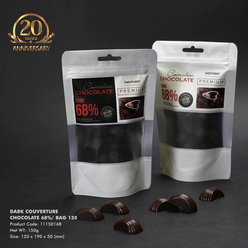 Sô cô la Couverture Chocolate 68% / Bag 150gr