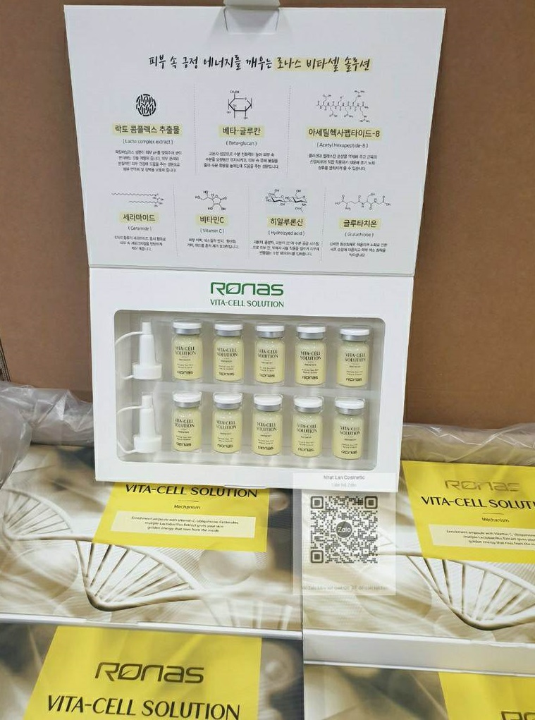 Tế bào gốc ronas vàng chăm sóc da hộp 10 lọ
