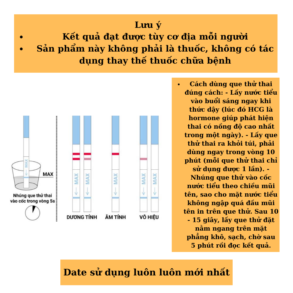 [HCM]Que thử thai Medstand nhanh và chính xác