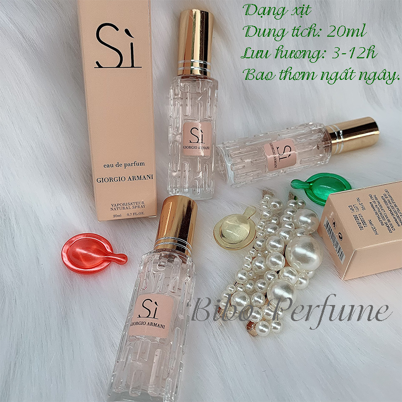 [HCM]NƯỚC HOA NỮ MINI 20ML MÙI SI LƯU 3-12H