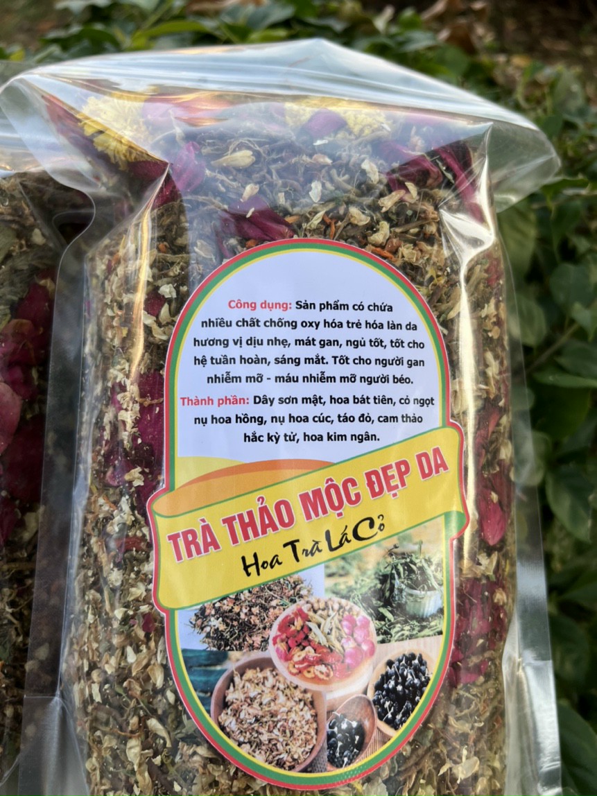 Trà Thảo Mộc Đẹp Da (Hoa Trà Lá Cỏ) gói 500gram - Đặc Sản 27