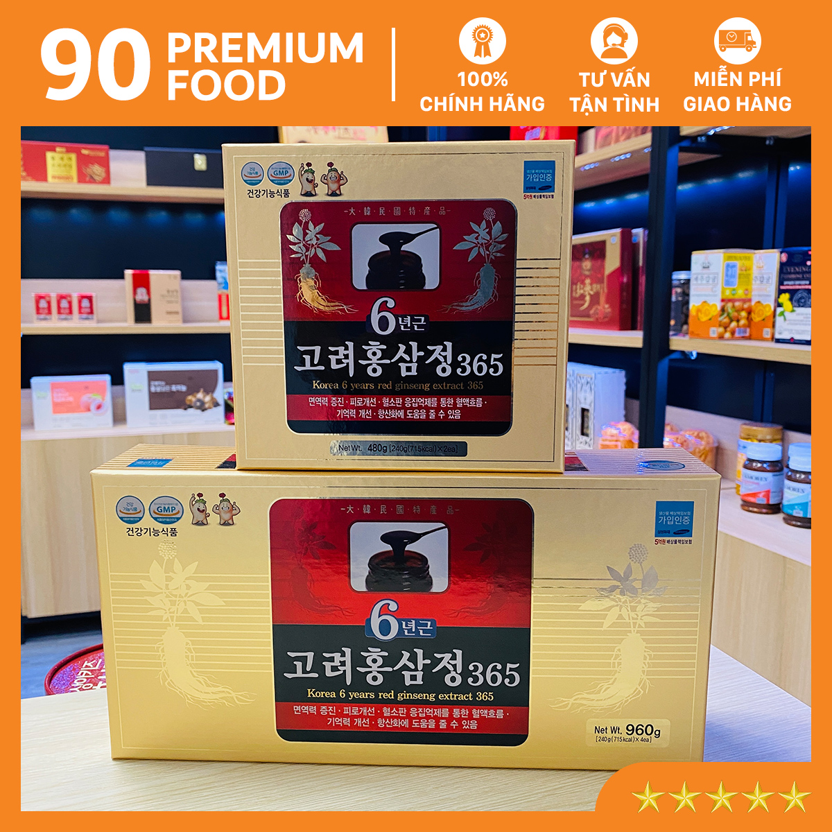 Cao Hồng Sâm 365 Hàn Quốc - Nhân Sâm 6 tuổi Hàn Quốc