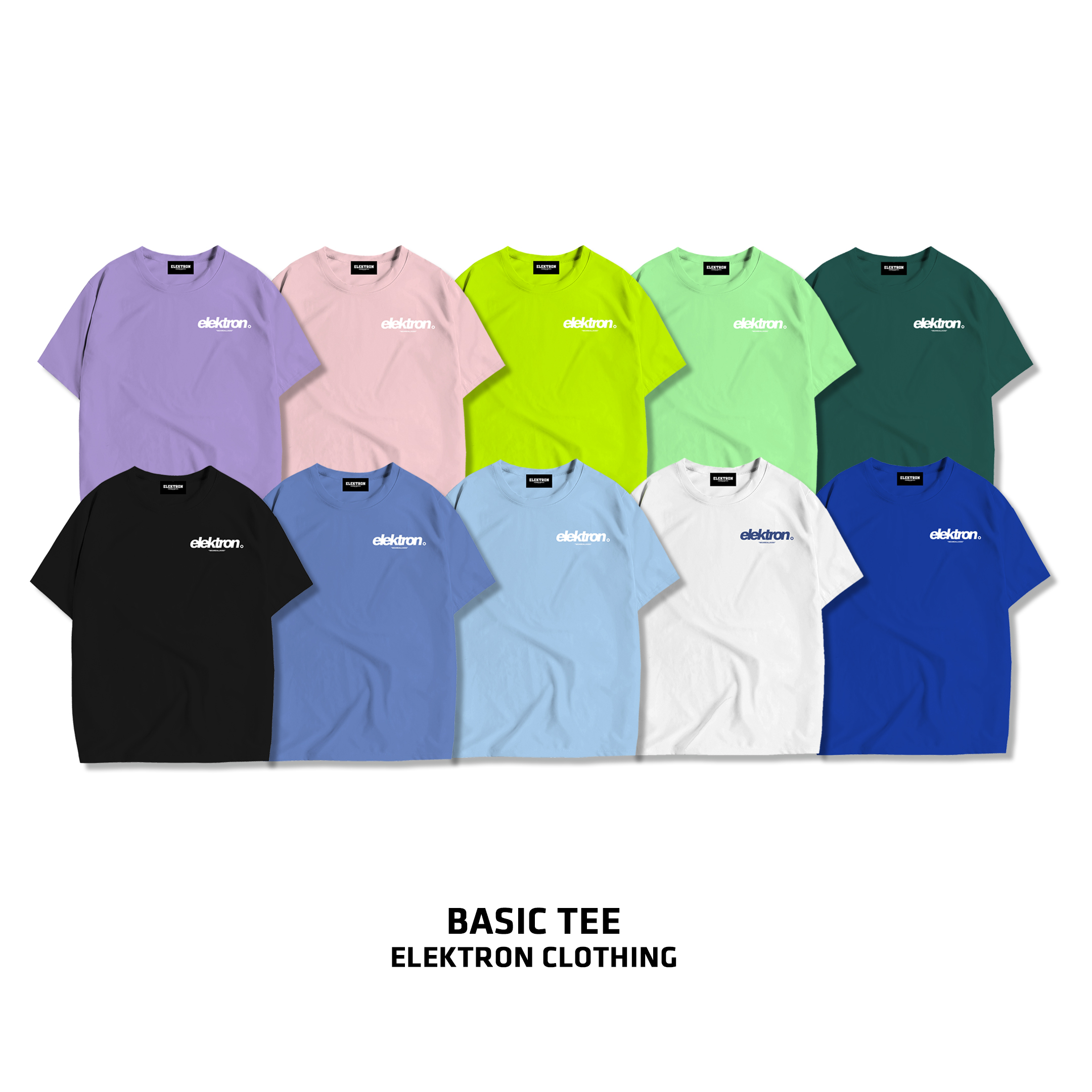 [HCM]Áo Thun Basic Tee (10 màu) - Elektron Clothing