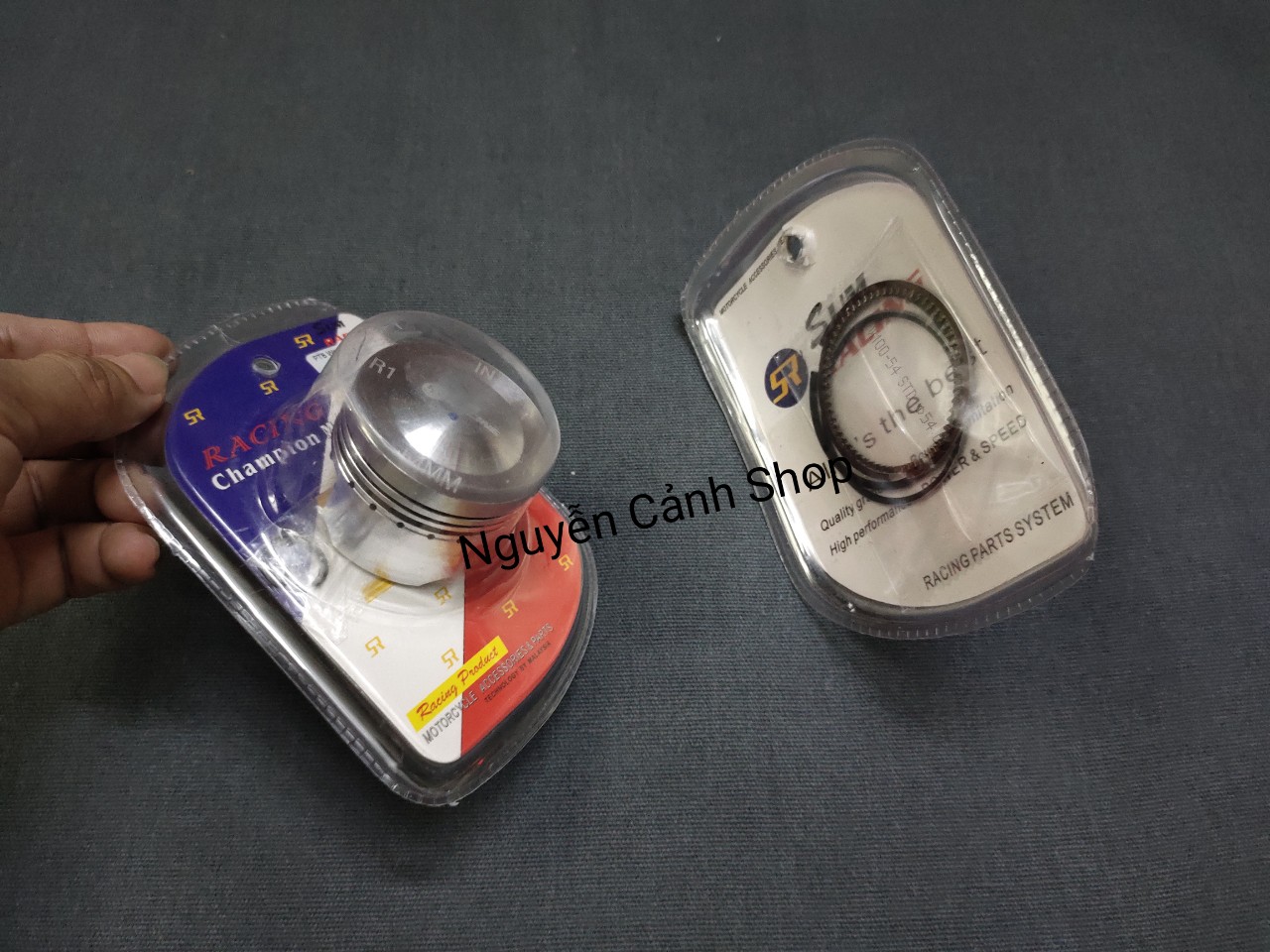 [HCM]pis tông bạc wave 100 trái 54mm đầu lòi