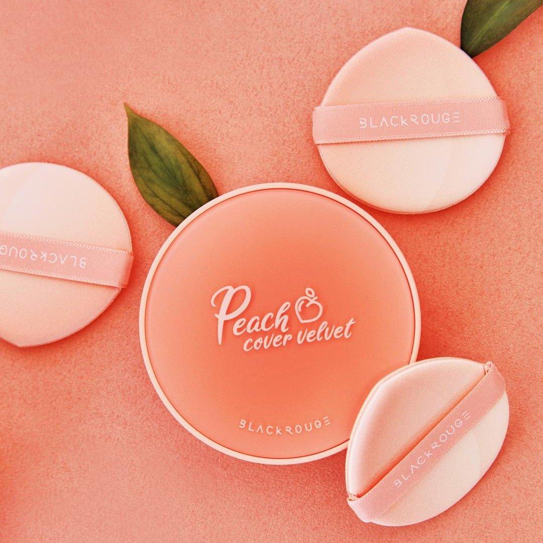 [HCM][NEW] Phấn Nước Trái Đào Black Rouge Peach Cover Velvet Cushion