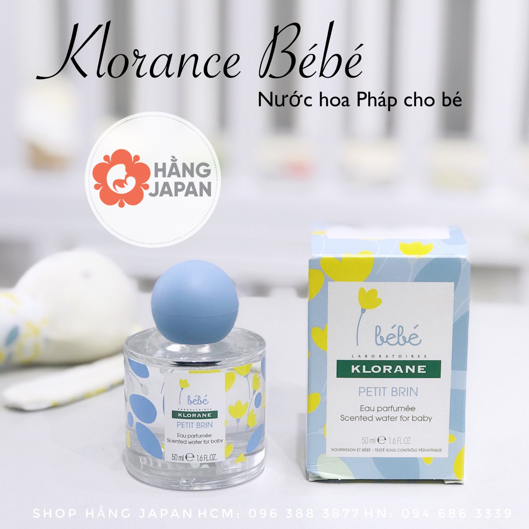 Nước hoa cho bé Klorance Bébé - Hàng Pháp