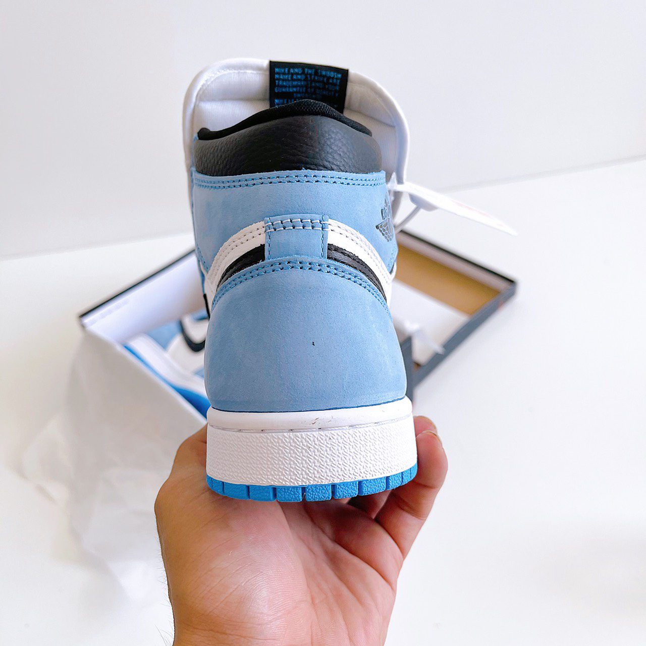 Giày Sneaker Air J0rdan 1 Retro High University Blue  ( JD1 màu xanh SC)
