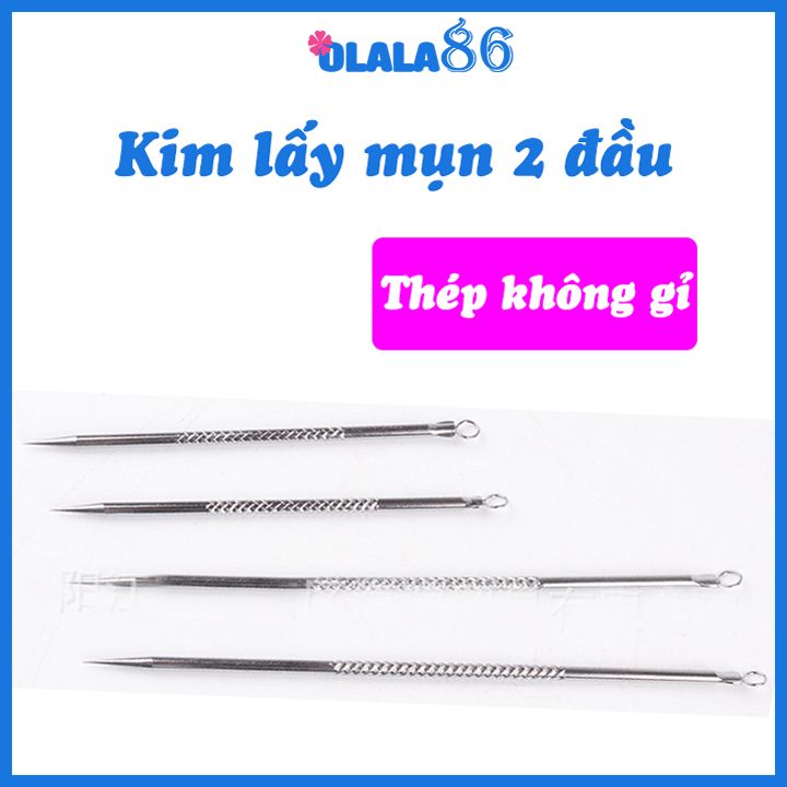 Cây nặn mụn đầu đen, mụn trứng cá, dụng cụ chuyên dùng tại các spa lấy nhân mụn Olala86