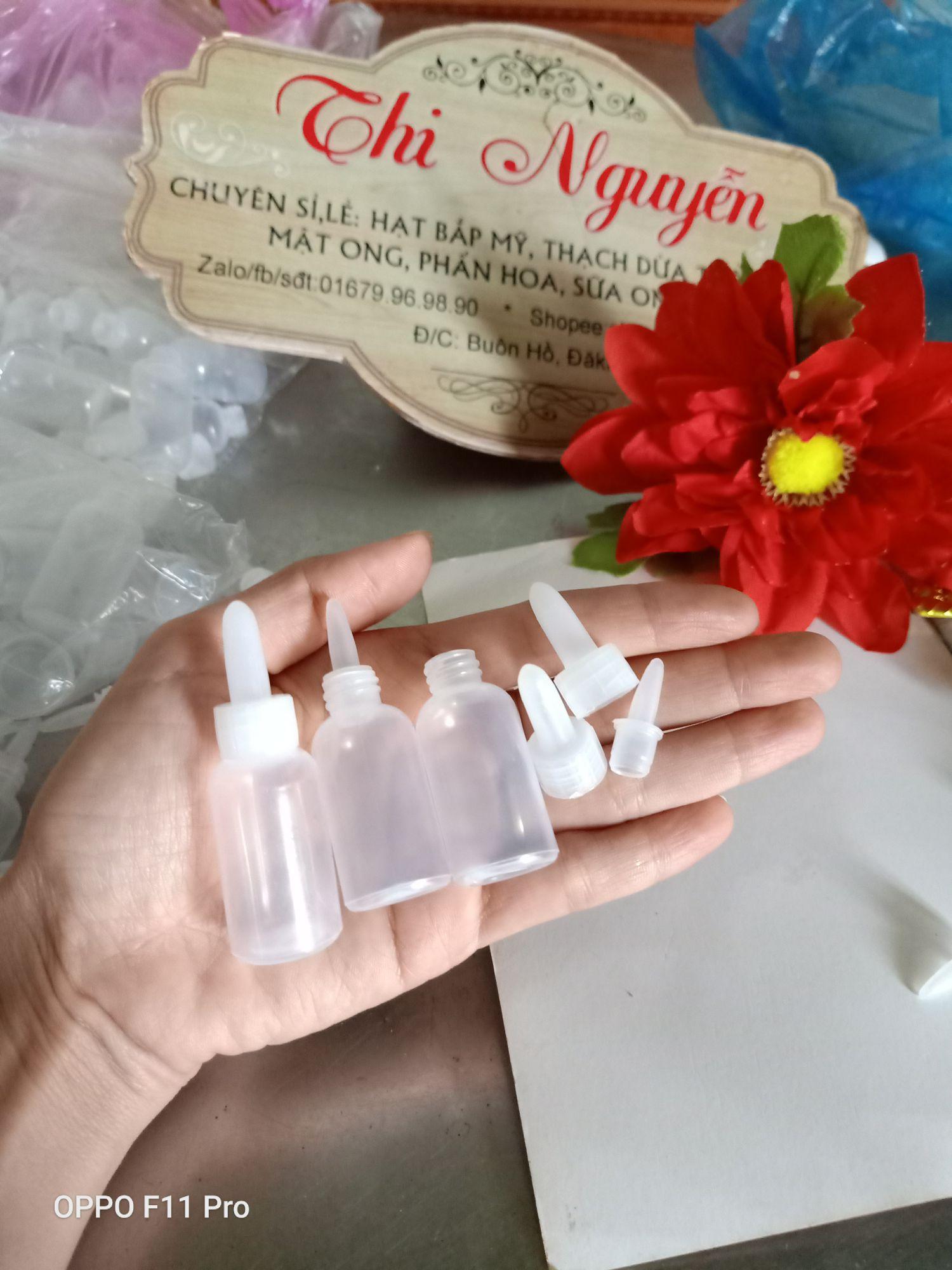 set 10  vỏ chai nhỏ mắt có đầu nhỏ giọt