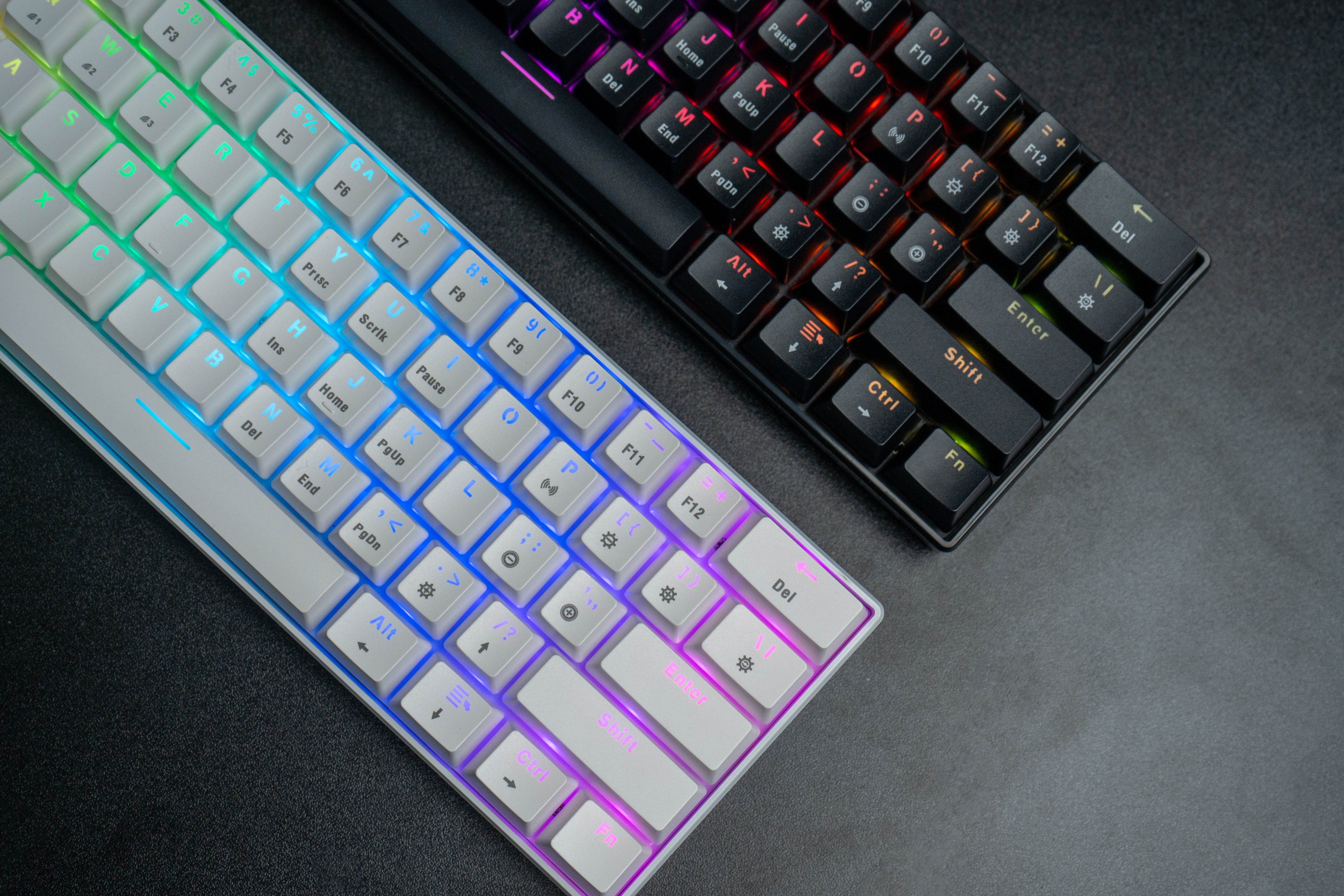 Bàn Phím Cơ Không Dây Blutooth E-DRA EK361W Led RGB - Brown Switch
