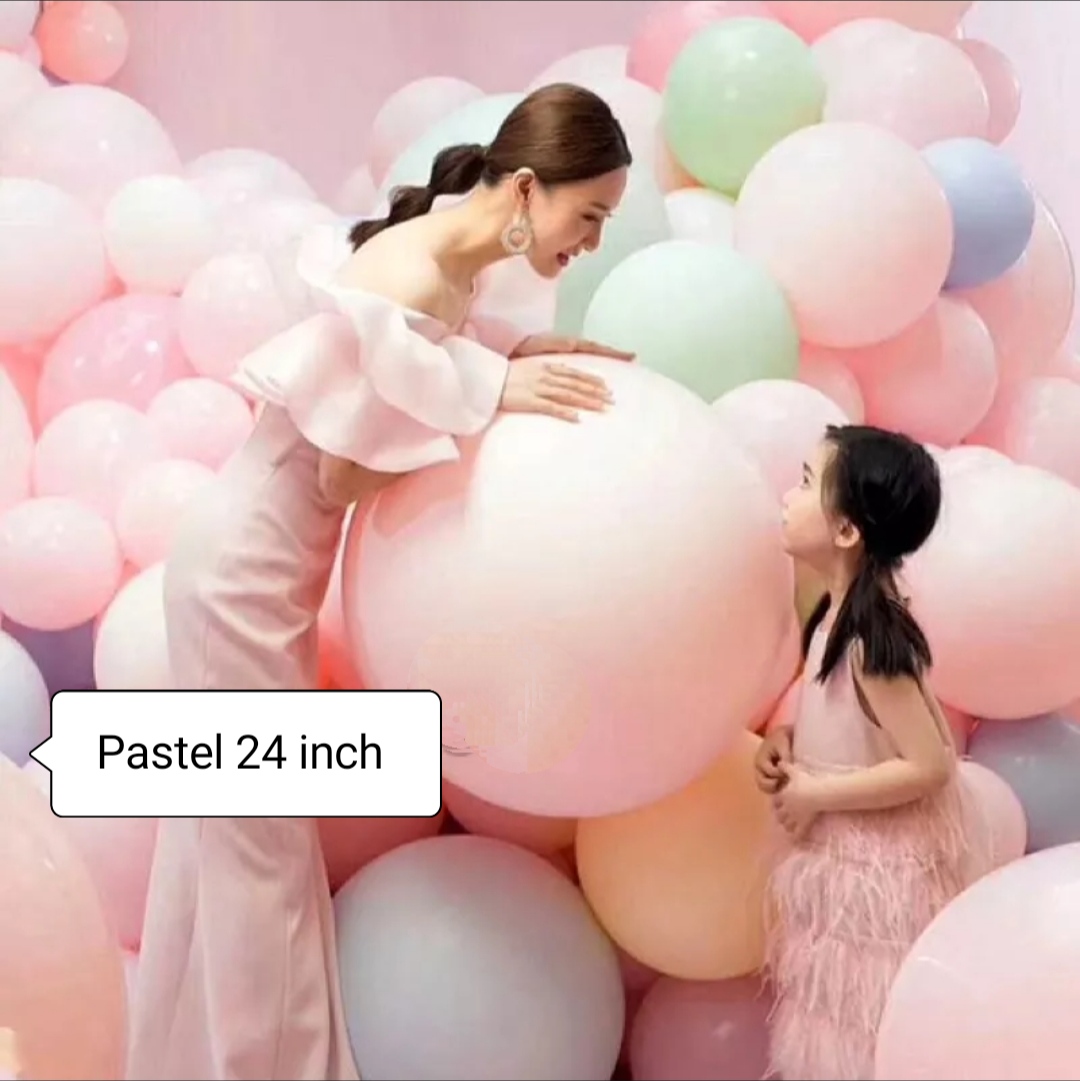 Bóng pastel 24 inch trang trí sự kiện siêu to, bong bóng trang trí tiệc