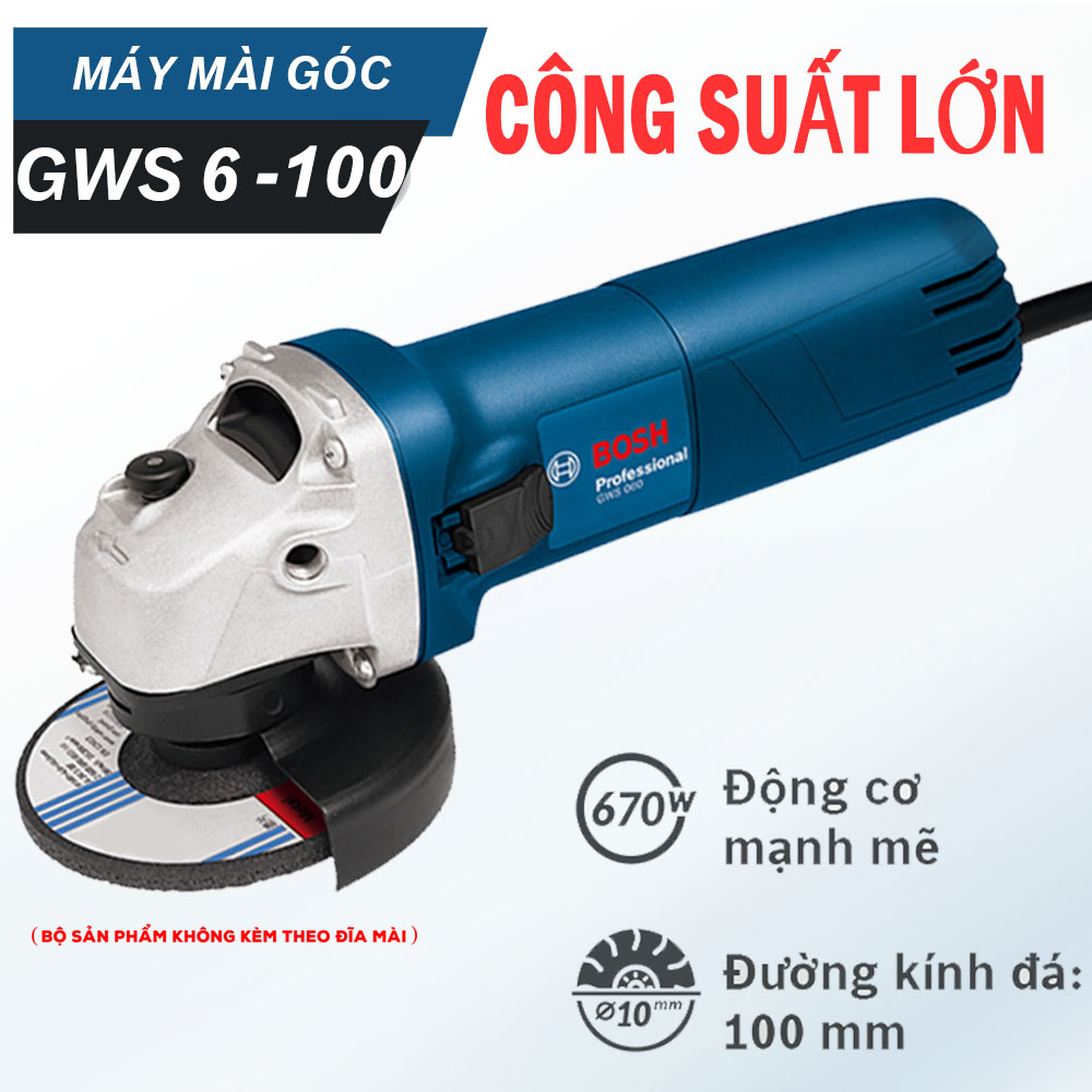 [CỰC SỐC  - GIÁ SỈ] Máy Mài Góc GWS 6-100 SM - Vật Liệu  100% Đồng Nguyên Chất - Sản Xuát Theo Tiêu Chuẩn Công Nghệ Đức - Độ Bền Cực Cao  - Bảo Hành 1 Đổi 1 Bởi Nhà Bán Hàng Shop Mega big 5.0