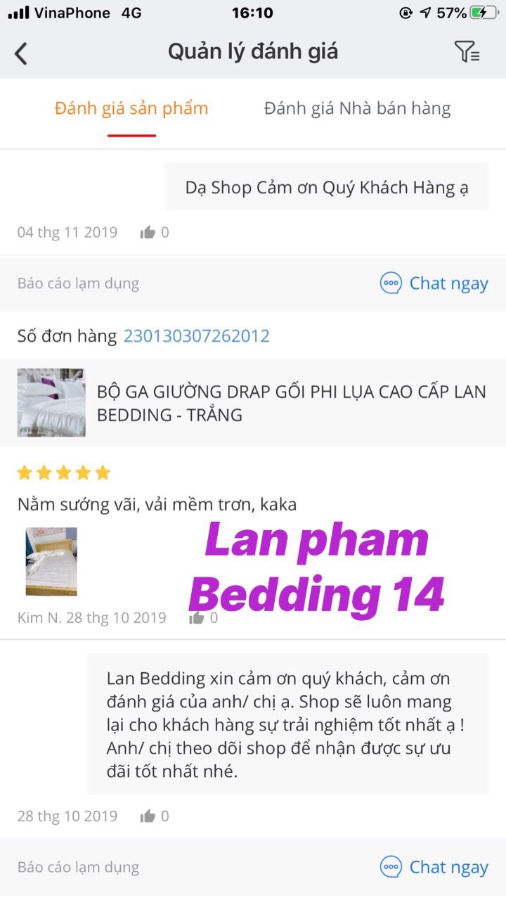 ( Lụa Loại 1) Ga - Drap Giường Lẻ Phi Lụa Lan Pham Bedding - Màu Xanh Biển