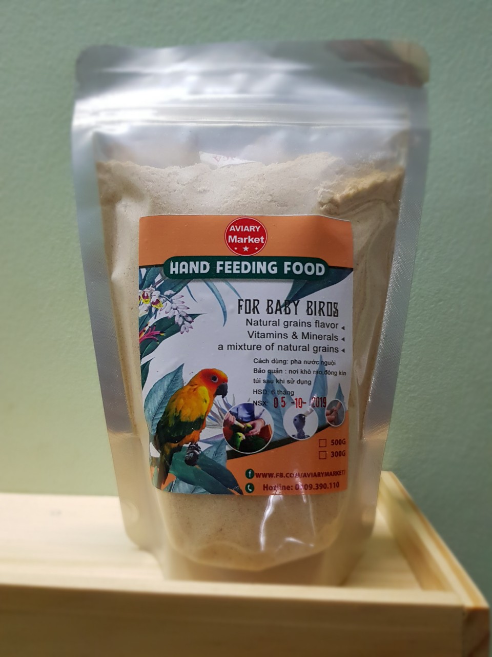 Bột vẹt non túi 500g