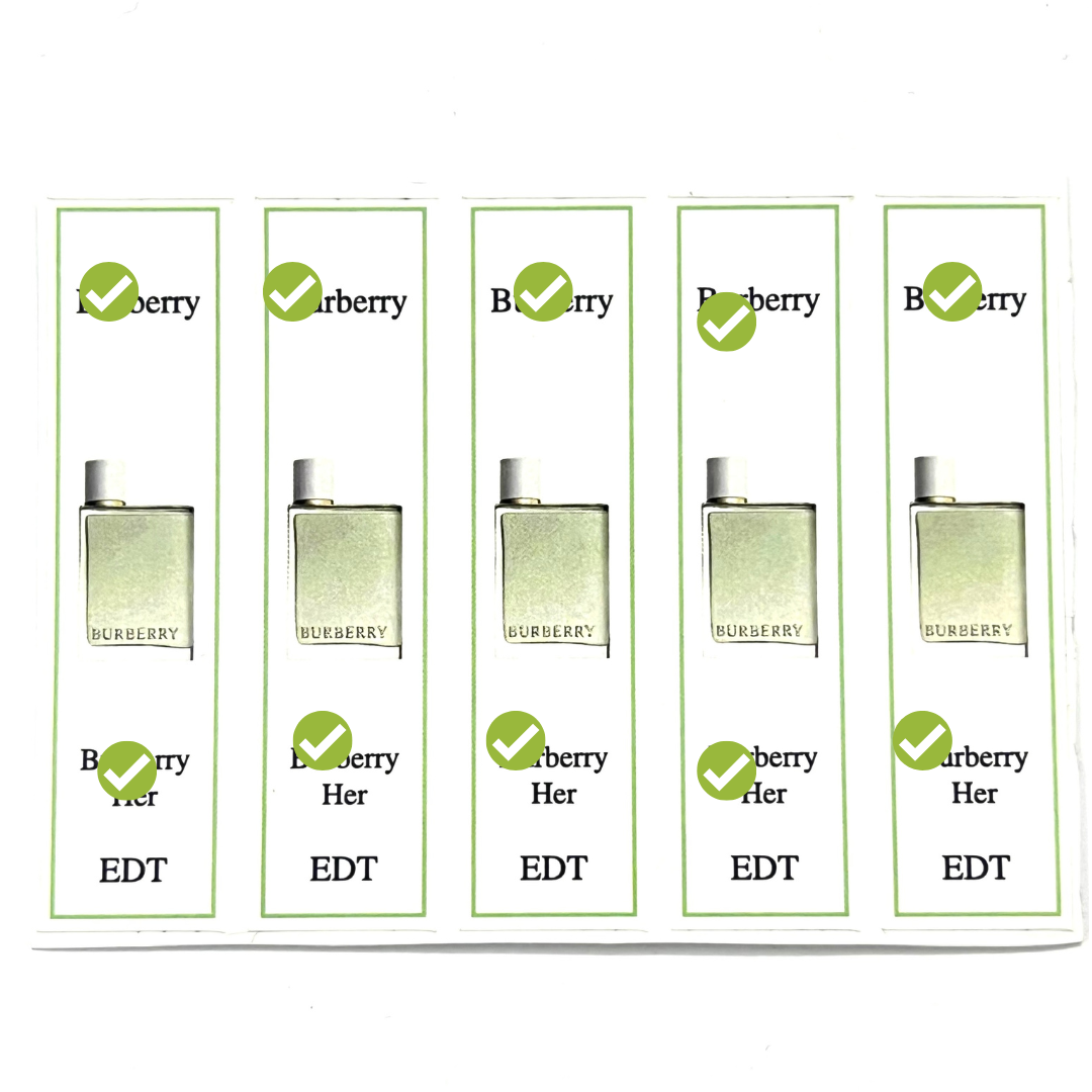 [HCMC] combo 10 PCs Bur be perfume bottle sticker