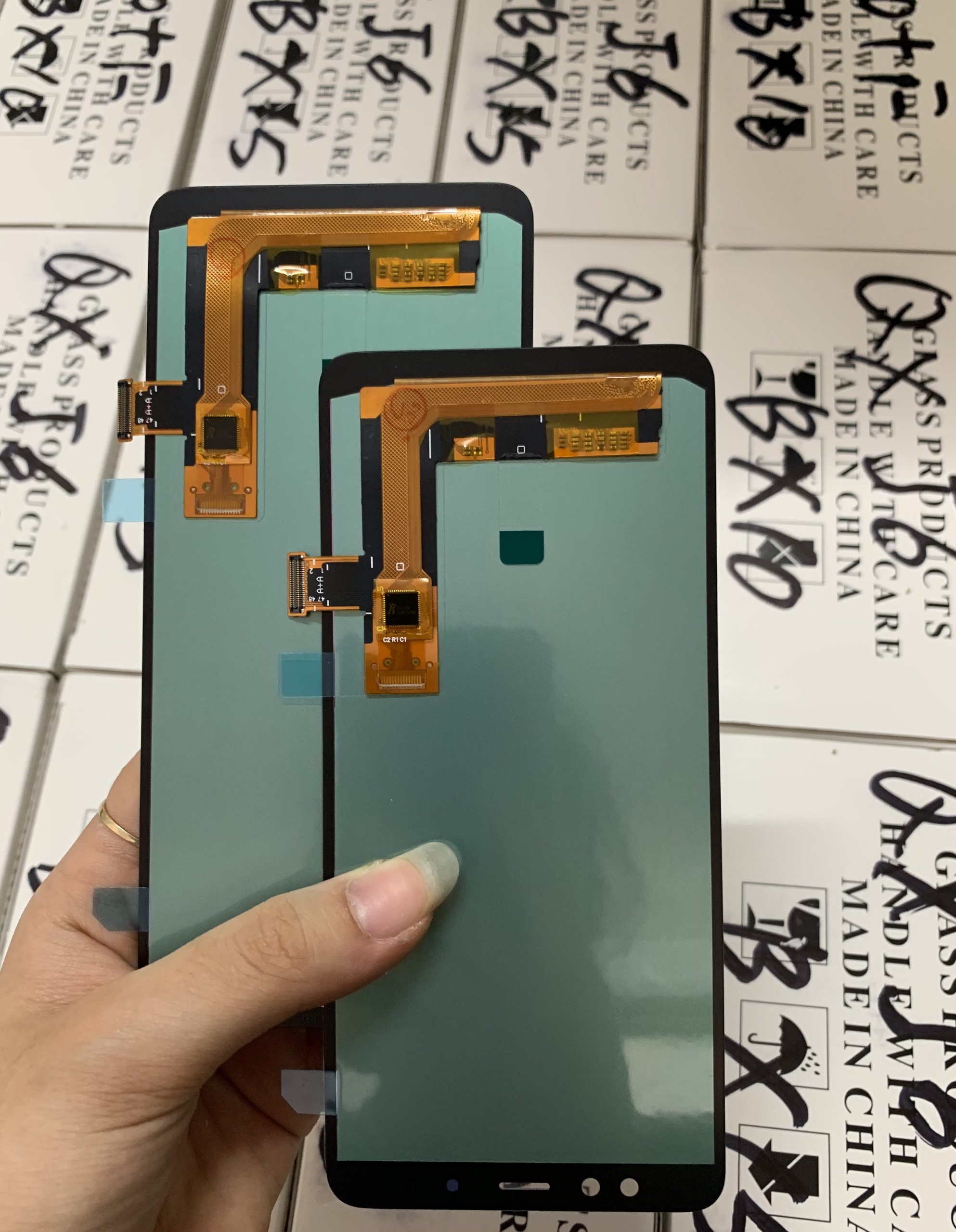 Màn hình oled full Galaxy A8 plus 2018, A8+ / A730 màu đen (chất lượng như zin)