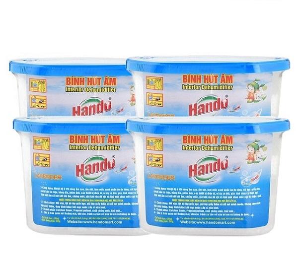 Bộ 4 Bình hút ẩm Hando 450ml GT450ML3 ( Hương Lavender )