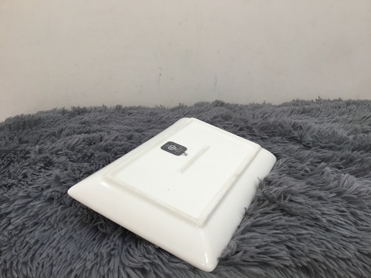 DĨA CHỮ NHẬT 25x2.5 CM - GỐM SỨ CƯỜNG PHÁT - HÀNG VIỆT NAM CHẤT LƯỢNG CAO