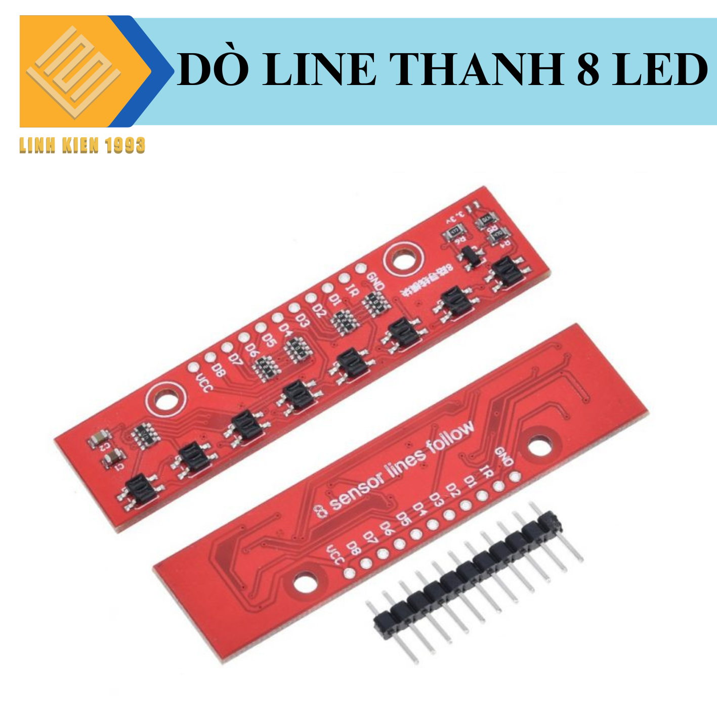 Cảm biến dò line 8 led hồng ngoại