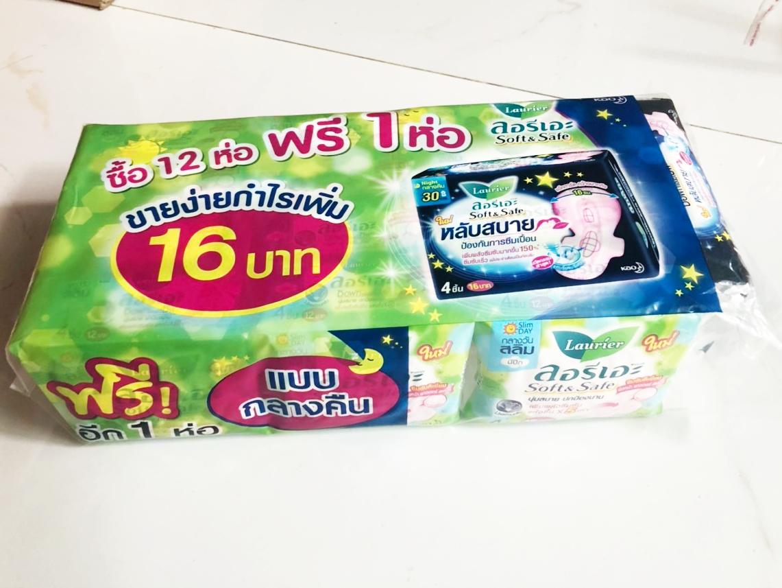 Băng vệ sinh Laurier Thái Lan/ Sofy (lốc 12 gói)