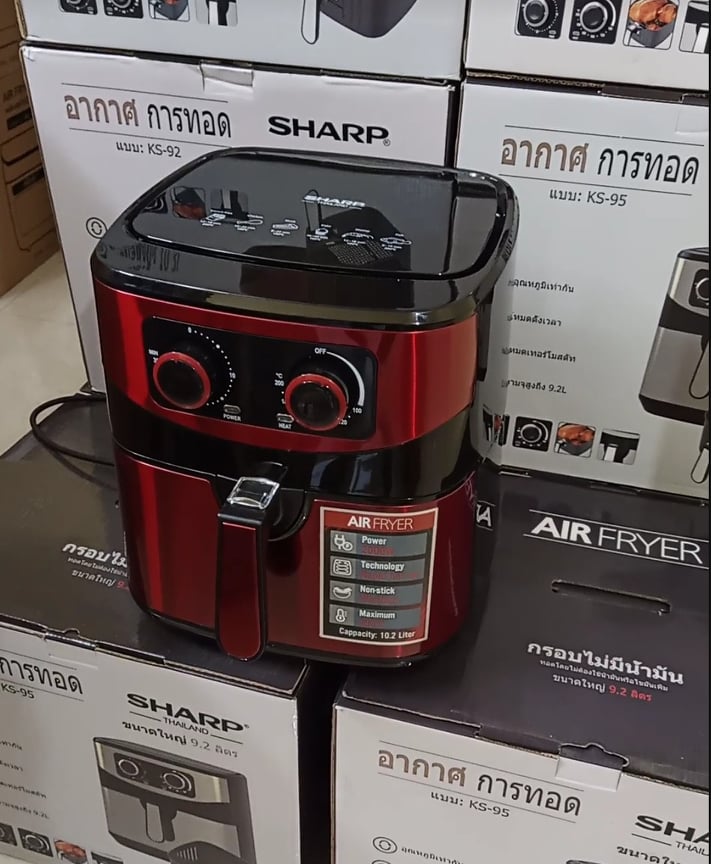 Nồi chiên không dầu Sharp 10.2L Nhập khẩu Thái Lan