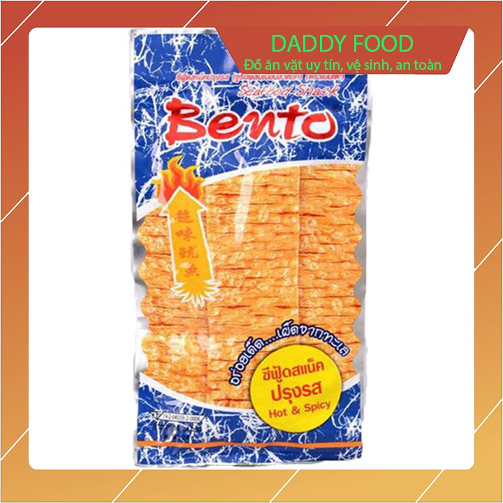 1 dây snack mực bento thái lan đủ 4 màu đỏ, vàng, cam, xanh cho bạn lựa chọn dây 13 gói