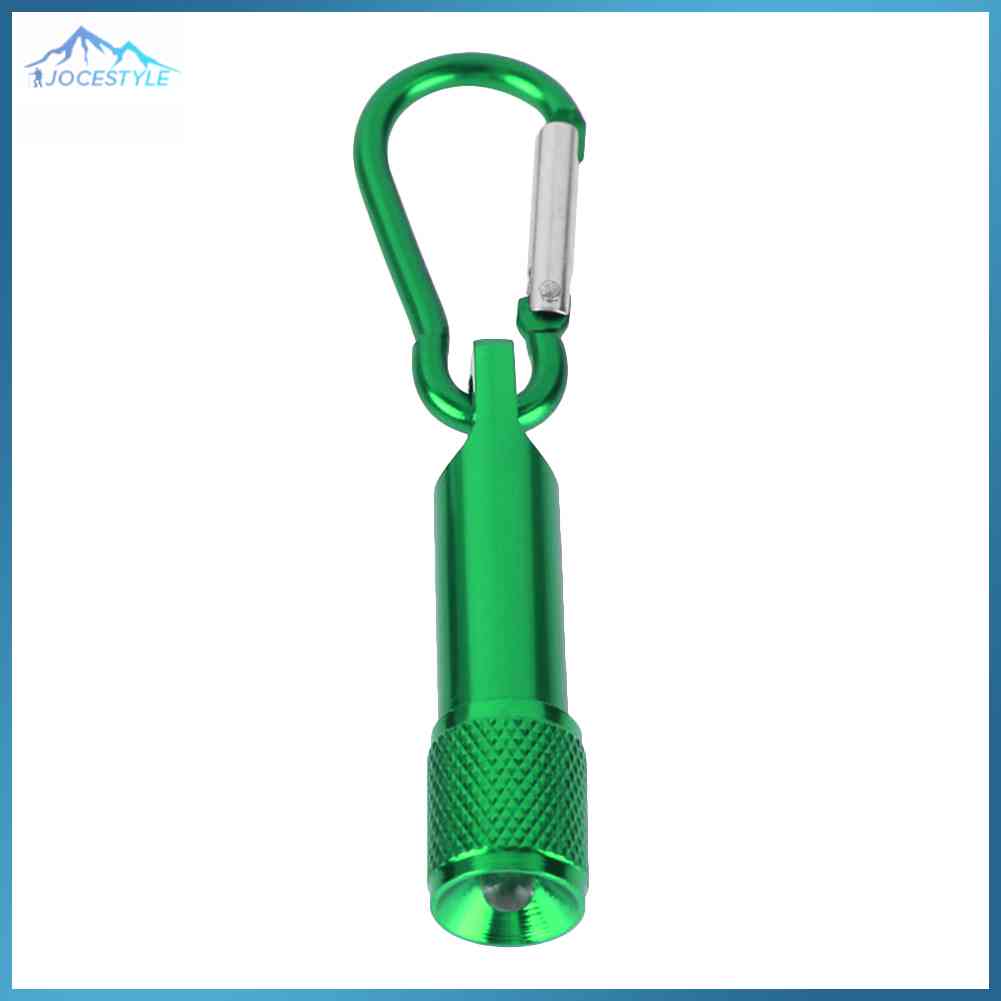 Handheld Mini LED Carabiner Flashlights Outdoor Camping Pocket Torch Light with Keychain