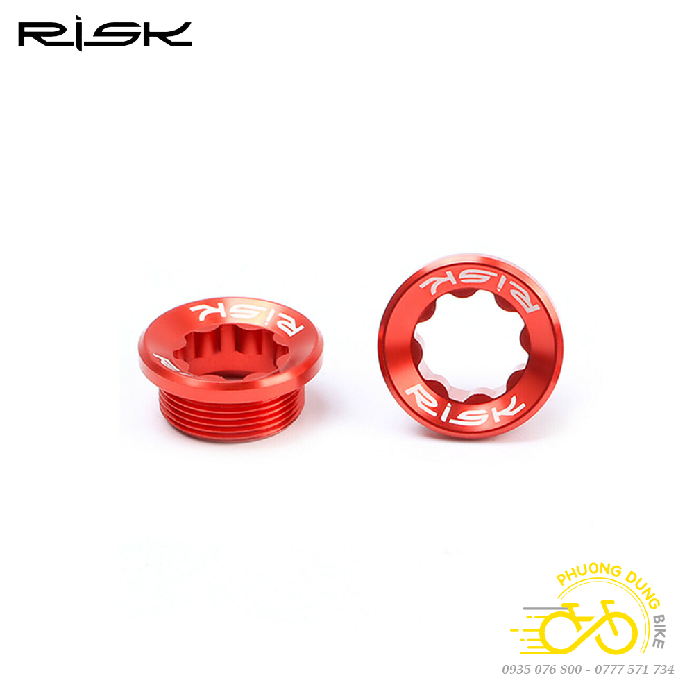 Ốc Vặn Đùi Đĩa Crank Xe Đạp M20 RISK – Trục Rỗng, Nhôm CNC, Nhẹ, Bền, Chính Hãng