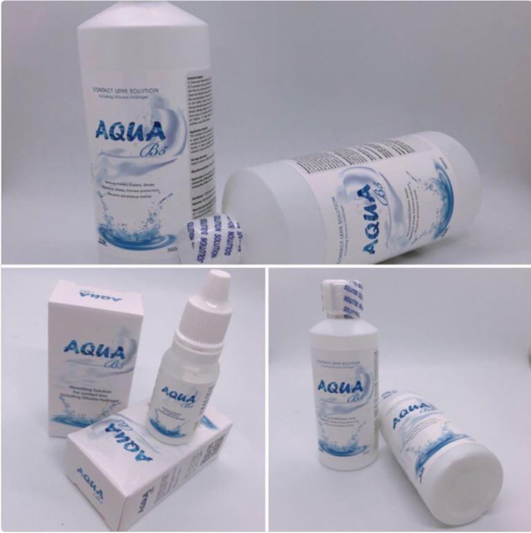 Combo 1 Nước Ngâm 150 ml Và 1 Nước Nhỏ 13 ml Lens Aqua , Niceeye, Fresheye 150ml ( 2 Chai )