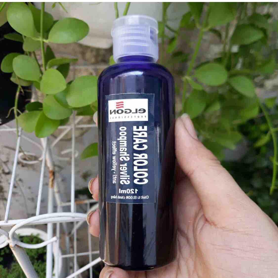 [HCM]Dầu gội khử vàng elgon silver size mini đi du lịch 120ml
