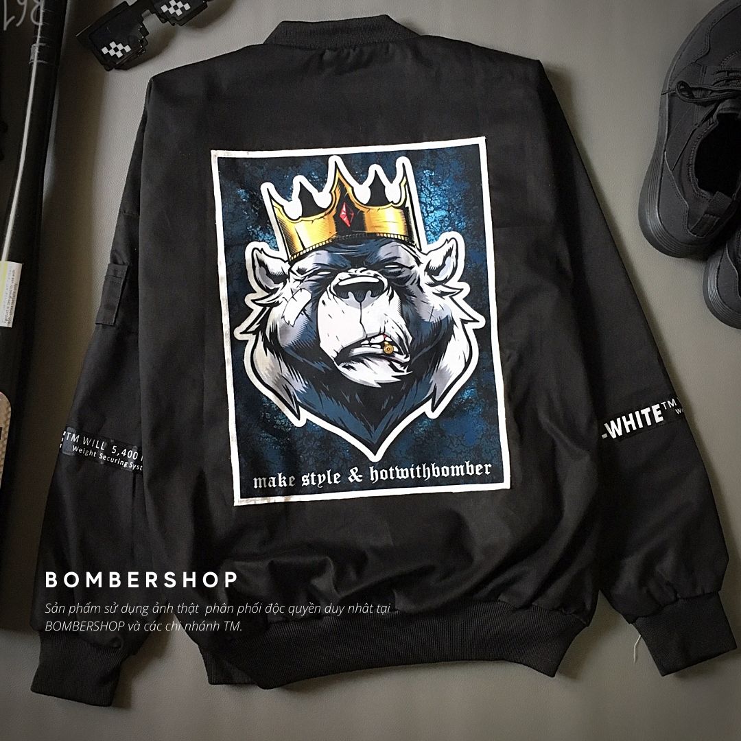 [HCM][Video + ảnh thật] Áo khoác Bomber Design DADDY.BEAR (dòng hàng thiết kế)
