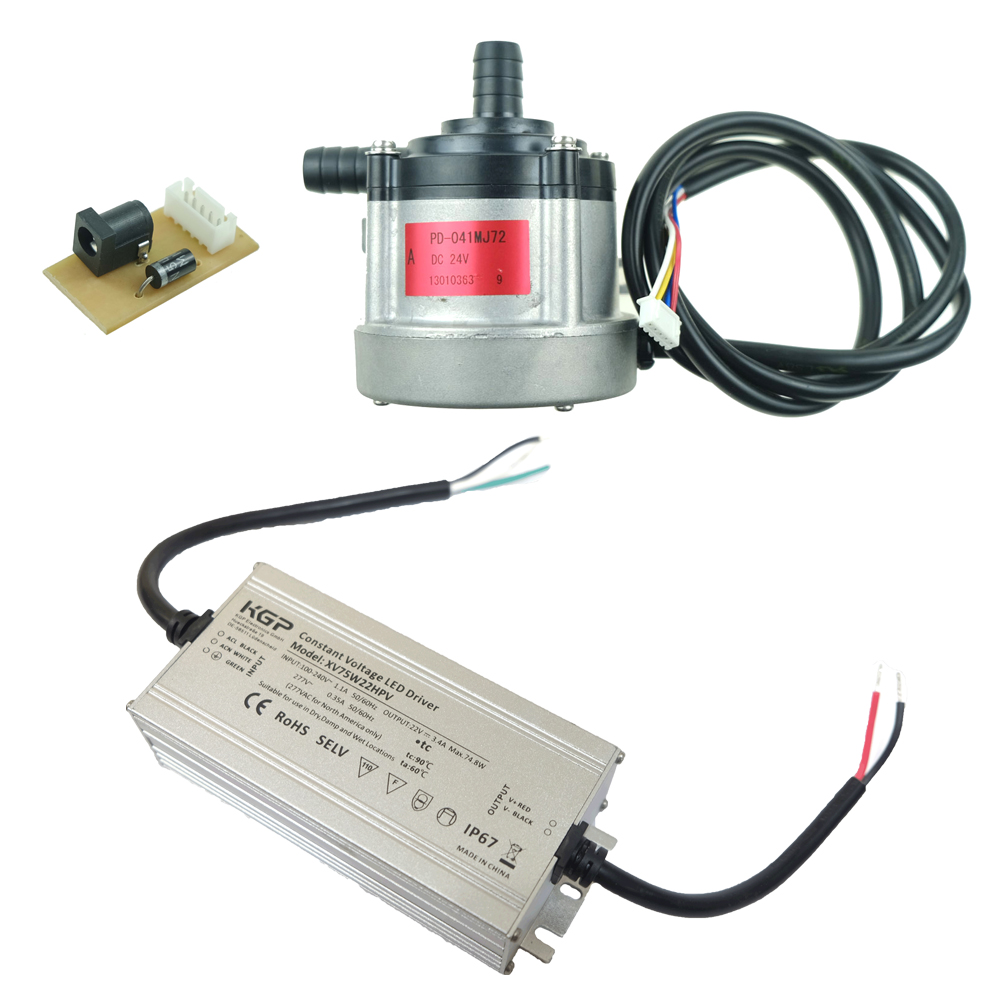 Máy bơm nhật sanso 24v 10l/p + nguồn 22v 3,4a chống nước | bơm nhật 24v | bơm nước 24v | bơm nước nhật 24v