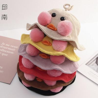 mũ bucket nhung con vịt - nc101 - VÀNG
