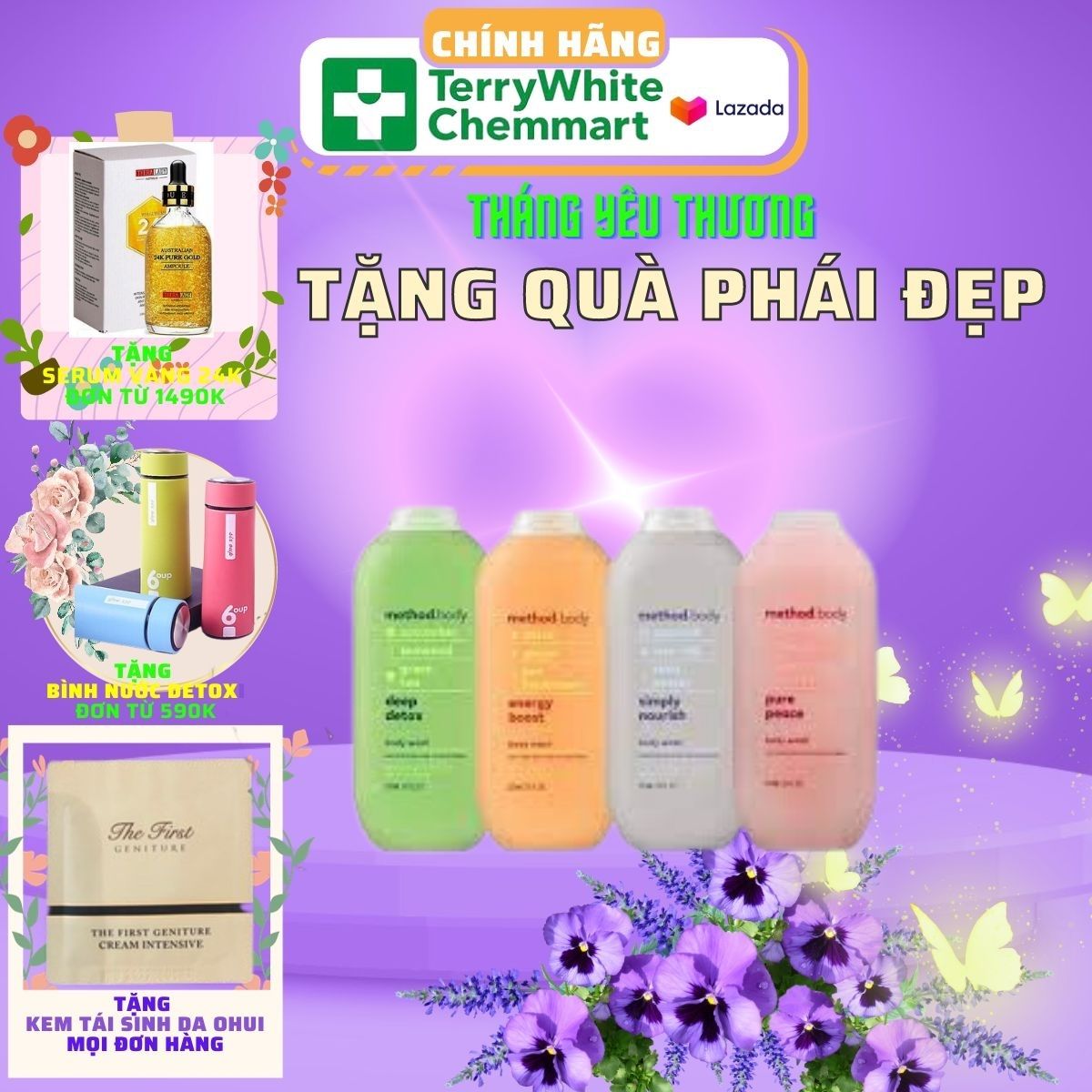 Sữa tắm dưỡng ẩm Method Body Organic 532ml