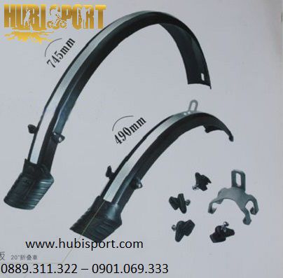 Chắn bùn cho xe đạp bánh 20 (có sọc bạc )