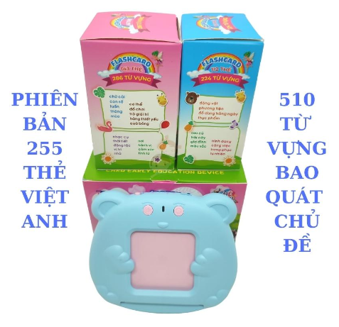 [Quà tặng không bán] Máy đọc thẻ song ngữ Anh Việt cho bé