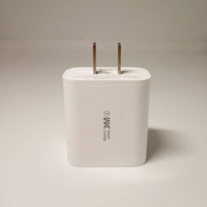 Cóc sạc nhanh cho iPhone Remax WP-U72 2 cổng USB QC3.0+PD Max 18W
