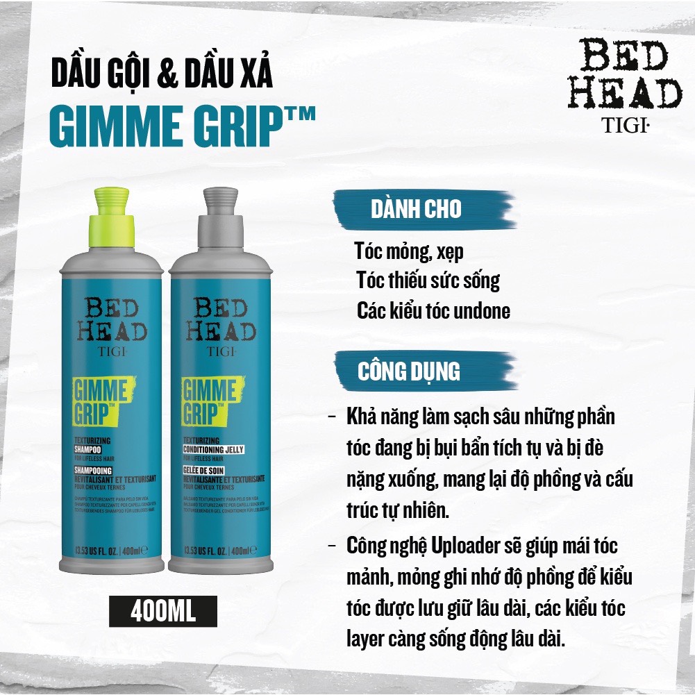 Dầu gội xả Tigi Bed Head 400ML - 600ML - 970ML