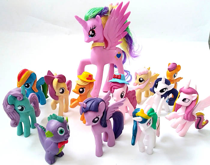 13 Ngựa Thiên Thần Pony (12 Ngựa Size 6cm-8cm+1 Ngựa 14cm)