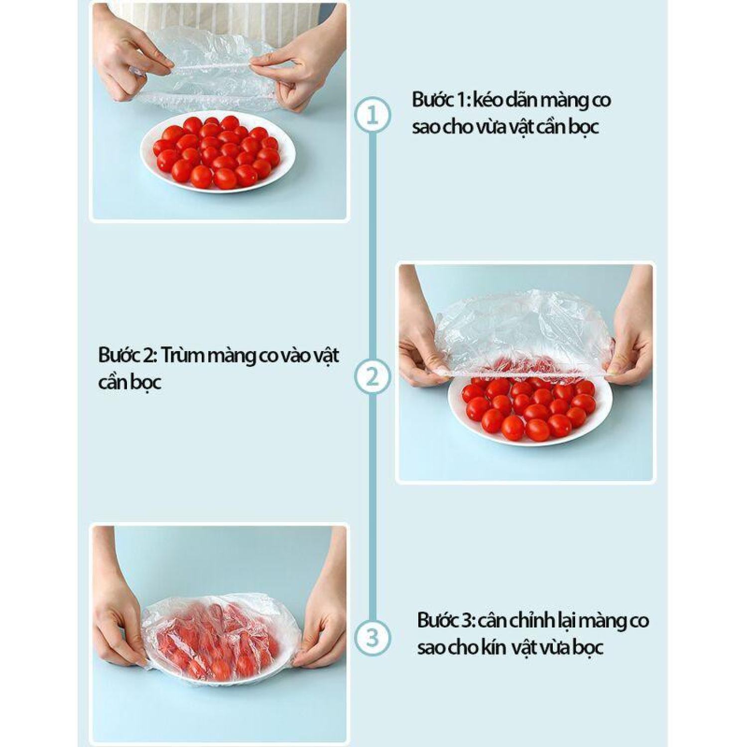 SET 100 MÀNG BỌC THỰC PHẨM GẤU