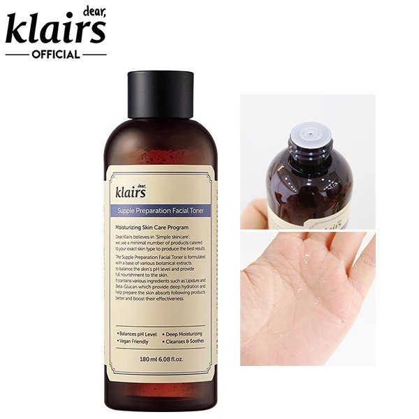 Nước hoa hồng Klairs Supple Preparation Toner