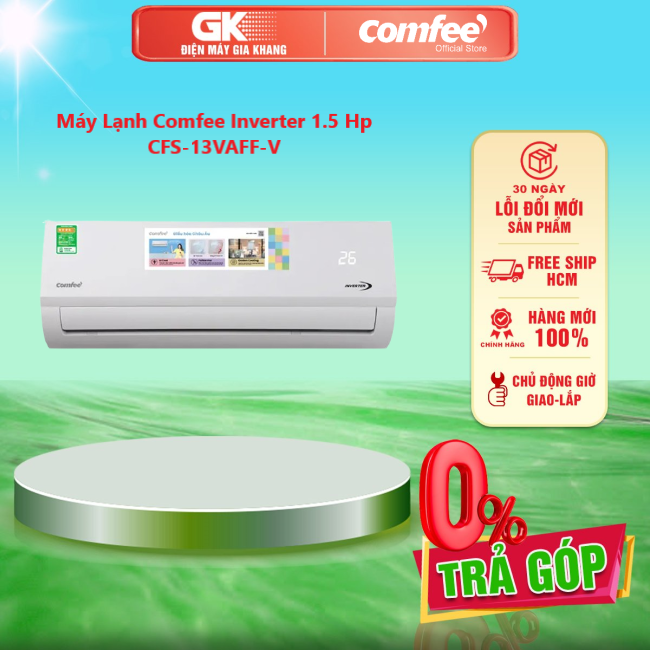 Máy lạnh comfee inverter 1.5 hp cfs-13vaff-v - - giao hàng toàn quốc - freeship hcm