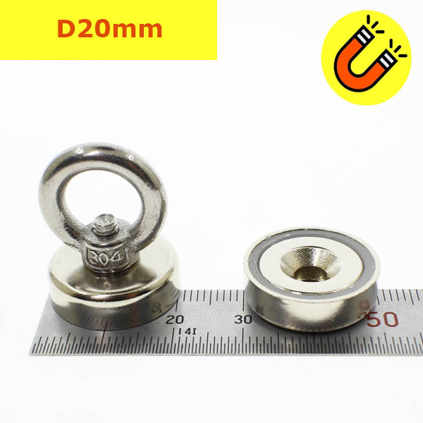 Nam châm móc treo giữ đồ D20mm lực hút 3,5KG