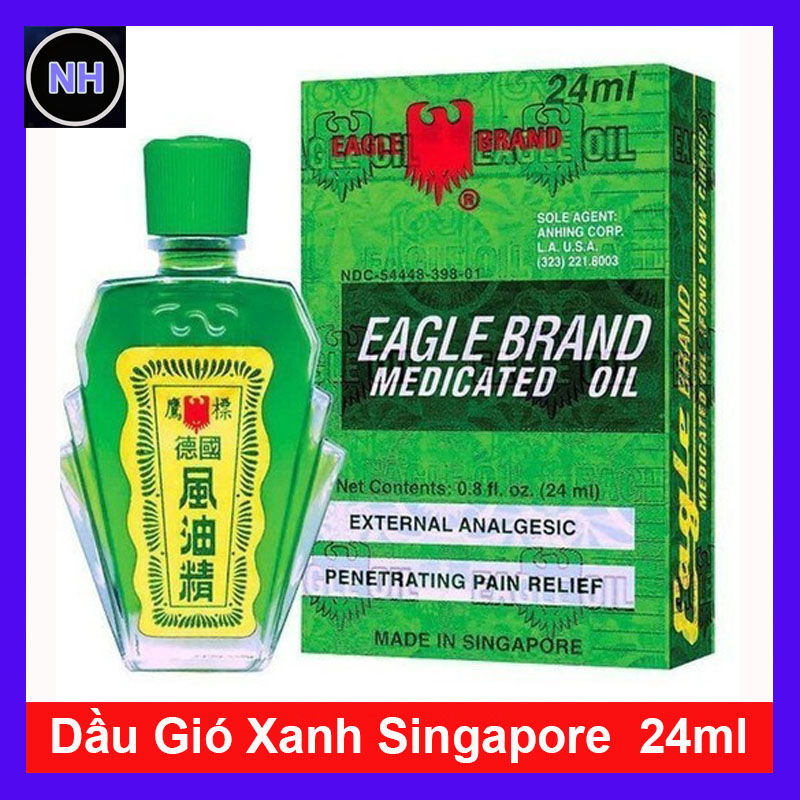 Dầu gió xanh singapore 24ml - dầu gió xanh con ó