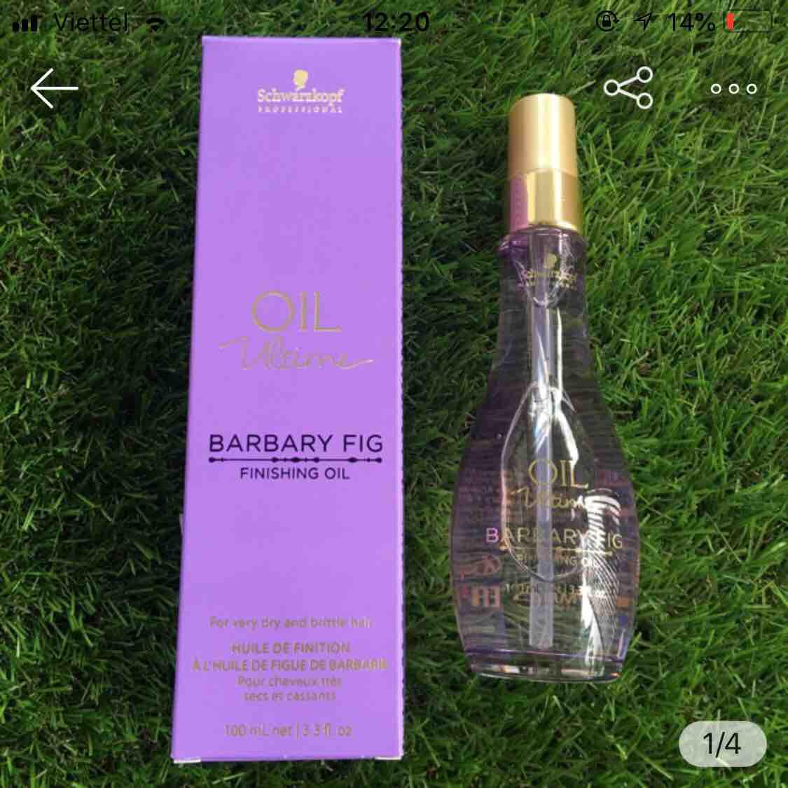Dầu dưỡng tóc schwarzkopf oil uitime với tinh dầu marula 100ml