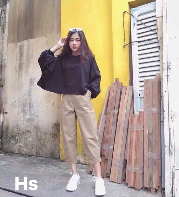 Áo croptop bo tay HSU0719