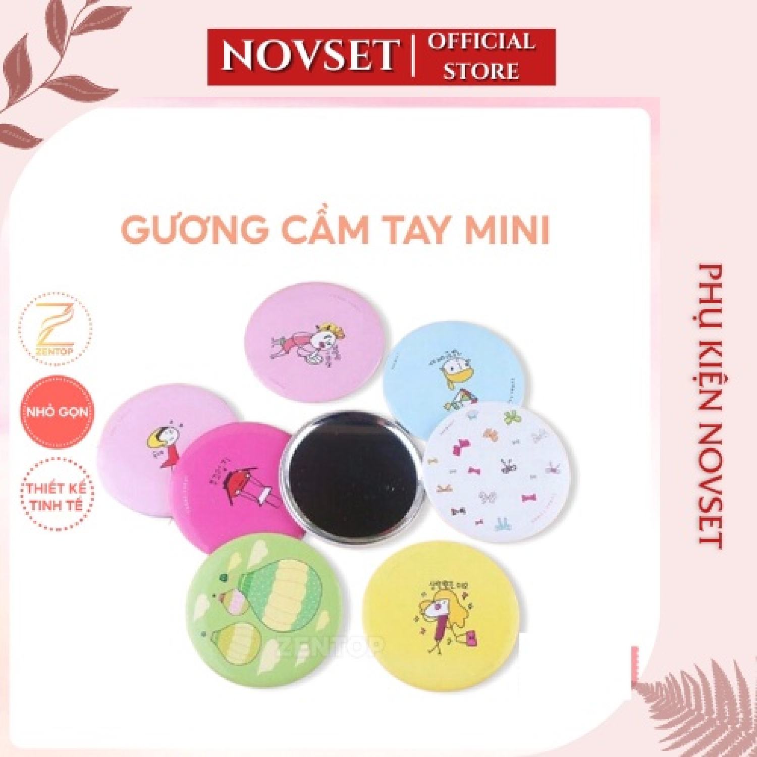 Gương tròn mini xinh xắn, gương mini [ MÃ B401 ]