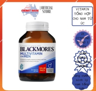 Vitamin tổng hợp cho Nam đàn ông - Blackmores Multivitamin for Men thumbnail