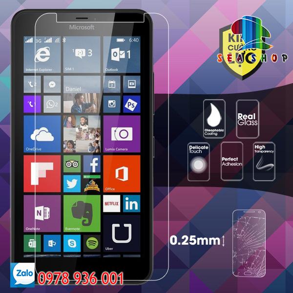 Combo 2 kính cường lực nokia lumia 640 xl